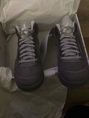 Jordan Men's Sneakers in Plum Gray